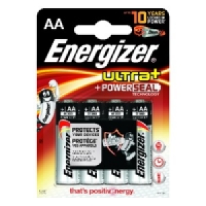 Energizer Ultra Plus AA Batteries 4 Pack £3.49