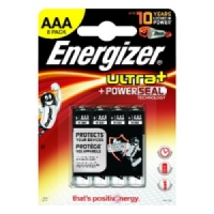 Energizer Ultra Plus AAA Batteries 8 Pack £6.49
