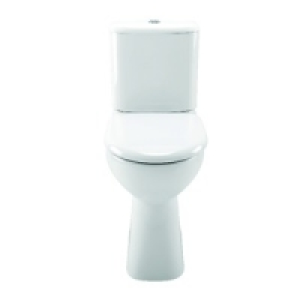 Wickes Fiji Elevation Toilet Pan, Cistern with Toilet Seat