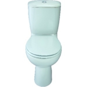 Wickes Fiji Toilet Pan, Cistern with Toilet Seat