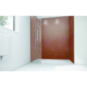 Wickes Red Pearl Gloss Laminate Panel 2400x900mm SQ