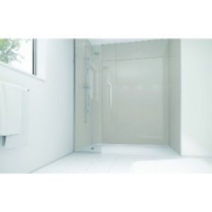 Wickes Sugar Acrylic 1700x900mm 2 sided Shower Panel Kit &pound;2.11