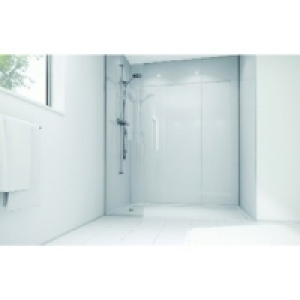 Wickes White Acrylic 1700x900mm 3 sided Shower Panel Kit &pound;2.89