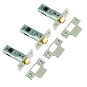 Yale P-M888-BZ-64-3 2 1/2in Chrome Mortice Latch Pack 3 &pound;7.99