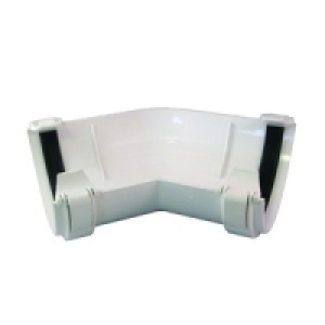 Wickes White Roundline Gutter 135 Deg Bend