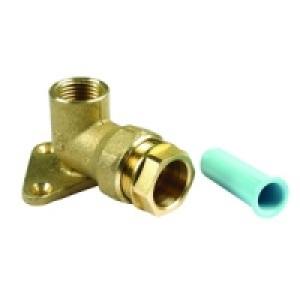 25mm x 1/2in Wall Plate Elbow