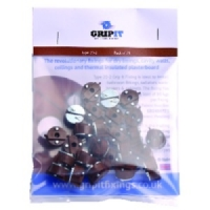 Grip It Type 20-2 Plasterboard Fixing M6 x 20mm Pack 25