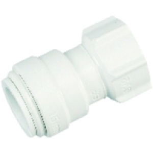 John Guest Straight Tap Connector 15mmx1/2in F PK2 £3.14