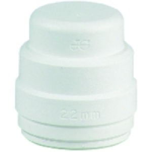 John Guest Speedfit Stop End 22mm Pk 2 £4.40