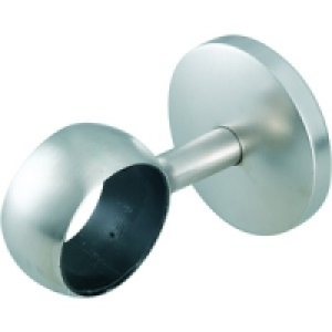 Straight Post Bracket Brushed Nickel