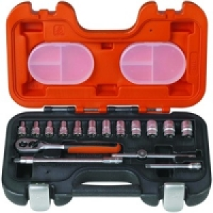 Bahco 16 Piece 1/4in Drive Socket Set