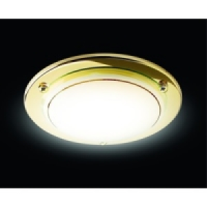 Wickes Geneva Flush Ceiling Light Brass £8.99