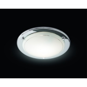 Wickes Geneva Flush Ceiling Light Chrome £8.99