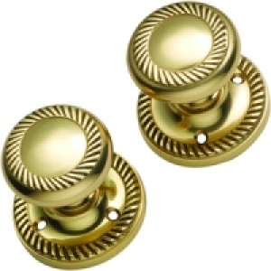 Wickes Georgian Mortice Knob Polished Brass £9.48