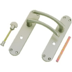 Wickes Dante Bathroom Handle Satin Nickel Finish £15.89