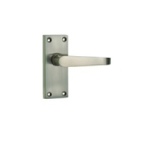 Wickes Toronto Victorian Straight Latch Handle Satin Nickel  £8.49