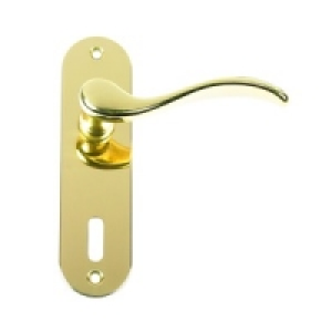 Urfic Geneva Lock Handle Polished Brass &pound;12.99