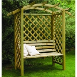 Forest Garden Beethoven Arbour 1.2x2.01x1.87m Natural £349.99