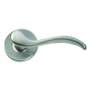 Urfic Lisbon Round Rose Lever Handle Satin Nickel £16.29