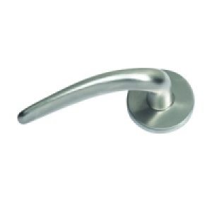 Urfic Serpentine Round Rose Latch Handle Satin Nickel £14.49
