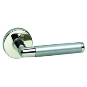 Urfic Vienna Round Rose Latch Handle Polished Nickel &pound;16.99