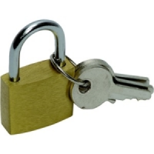 Brass Padlock 20mm PK3