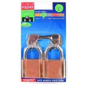 Squire LN4T Lion Padlock Brass 40mm Twin Keyed Alike £8.99