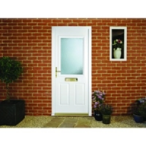 Wickes St Andrews Pre-Hung uPVC Door 2 Panel 2085x840mm Left