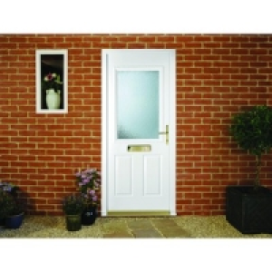 Wickes St Andrews Pre-Hung uPVC Door 2 Panel 2085x840mm Righ