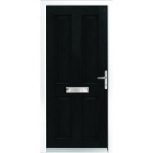 Wickes London Composite Door Set Black 4 Panel MTM £659.00