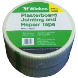 Wickes Fibreglass Plasterboard Repair & Jointing Tape 90m Pa