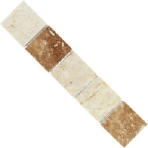 Wickes Beige Matt Marble Border Tile 48x250mm