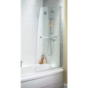 Wickes Half Sail Bath Screen Silver Effect Frame £298.00