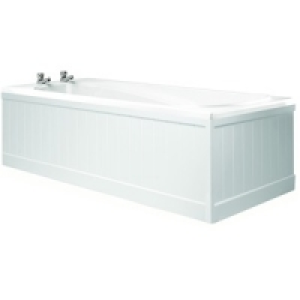Wickes Bath Front Panel White Gloss Tongue & Grooved 1700mm £48.99