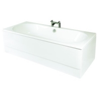 Wickes  Reinforced End Bath Panel White 700mm