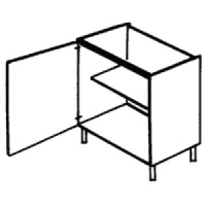 Wickes Casablanca Base Unit Highline 600mm