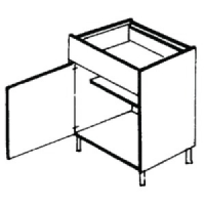 Wickes Casablanca Four Drawer Base Unit 500mm