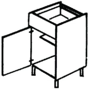Wickes Calgary Base Unit Drawerline 300mm