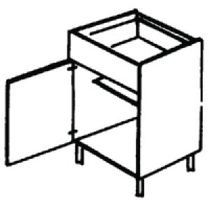 Wickes Calgary Base Unit Drawerline 400mm