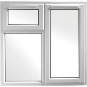 White PVCu Window RH Side and Top Hung