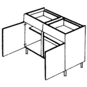 Wickes Calgary Base Unit Drawerline 1000mm