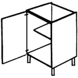 Wickes New Jersey Base Unit Highline 400mm