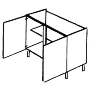Wickes New Jersey Base Unit Highline 1000mm