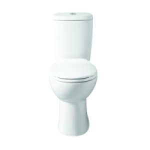 Wickes Portland Toilet Pan, Cistern with Toilet Seat