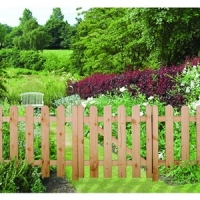 Wickes  Wickes Arched Palisade Fence Kit 1.8mx0.9m Untreated Timber