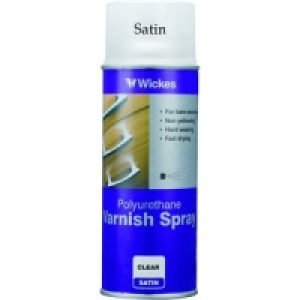 Wickes Spray Varnish Clear Satin 400ml