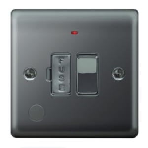 Wickes 45A Cooker Switch 1 Gang Georgian Brass Raised Plate £15.49