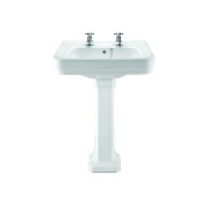 Wickes Charm Ceramic Basin with Full Pedestal 600mm