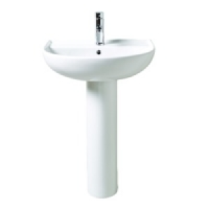 Wickes Renata Round Basin with Full Pedestal 650mm £330.00