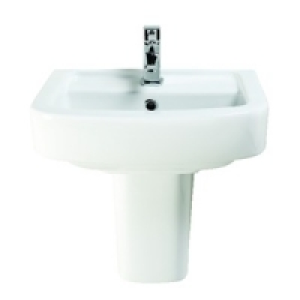 Wickes Capri Basin with Full Pedestal 500mm